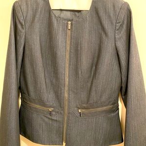 Calvin Klein dress suit (blue denim color) size 4. Super cute. Pants and jacket